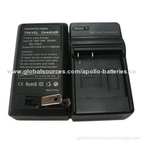 Grade A Camera, Rechargeable Battery Chargers for CAS CNP-40, 4.2V 600mAh